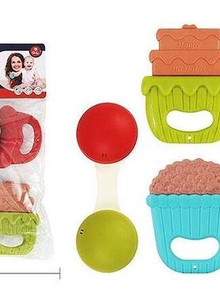 Набір брязкалець "їжа", 6 штук в пакеті