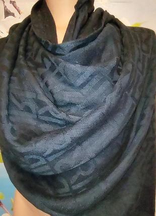 Палантин шелковистый 100% вискоза с тиснением логотипа от river island