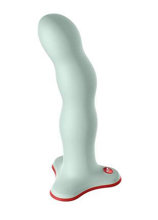 Фалоїмітатор fun factory bouncer, світло-зелений, кульки всередині, ефект вібрації, діаметр 3,9 см. passion&books