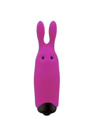 Вібропуля adrien lastic pocket vibe rabbit pink зі стимулювальними вушками