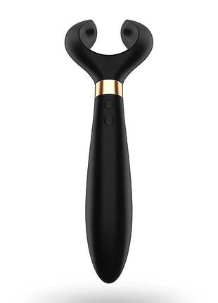 Вібратор для пар satisfyer endless fun black, 3 незалежні мотори, багатофункціональний