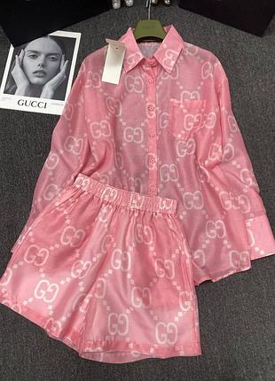 Костюм рубашка с шортами