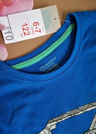 Пижама трикотажная, домашний костюм с машинами 122 см primark2 фото