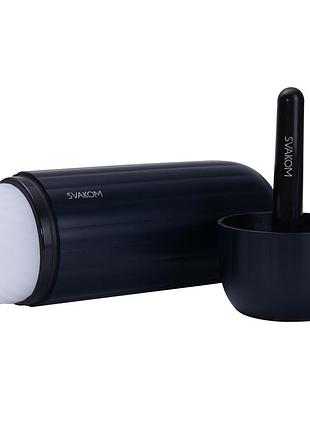 Інтерактивний смарт-мастурбатор із вібрацією й посмоктуванням svakom sam neo 2 pro, підігрівання до 38 °c. passion&books