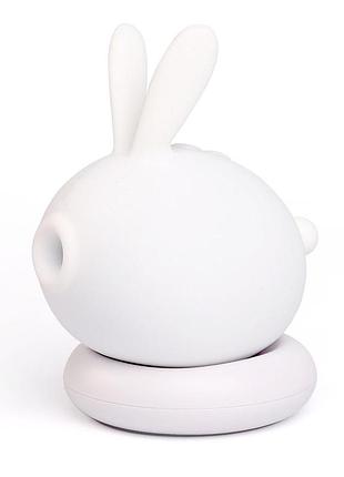 Вакуумный клиторальный стимулятор с вибрацией kistoy too simple white. passion&books