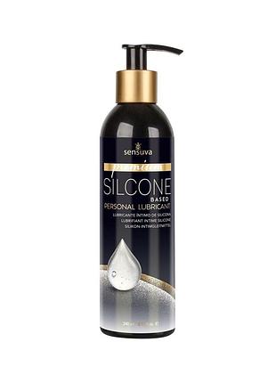 Силиконовая смазка sensuva premium silicone (240 мл), без глицерина, парабенов и ментола. passion&books