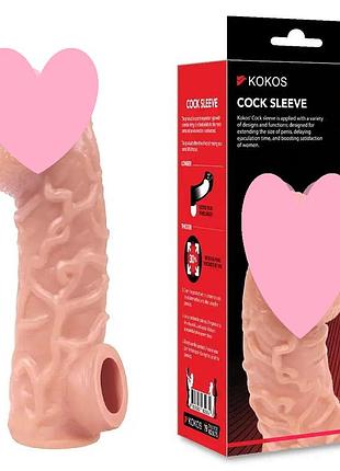 Насадка на член kokos cock sleeve cs 006 m. passion&books