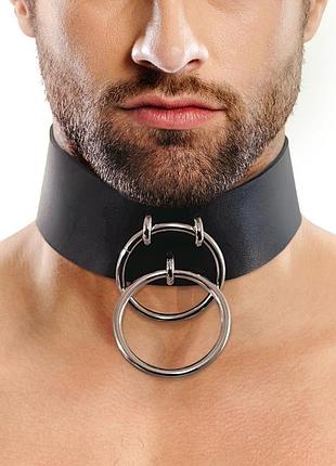 Мужской чокер из натуральной кожи art of sex - zane collar. passion&books