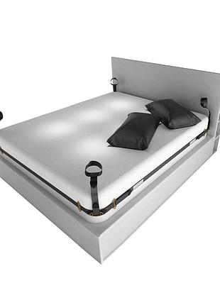 Фіксатори рук і ніг для ліжка lockink bdsm adjustable bed restraint kit (м'ята упаковка!!!