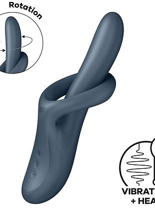 Вібратор satisfyer heat flex 4 grey