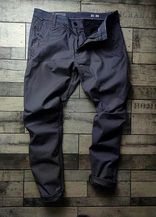 Брюки g-star raw мужские цвет серый размер 35-36
