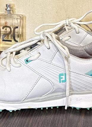 Продам кросівки жіночі footjoy pro/sl golf shoes white / aqua 98117