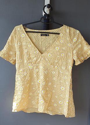 Блузка женская в ромашки boohoo