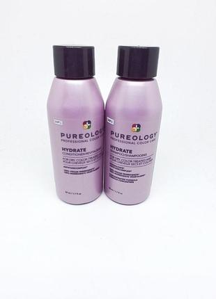 Набір для волосся pureology hydrate shampoo hydrate conditioner