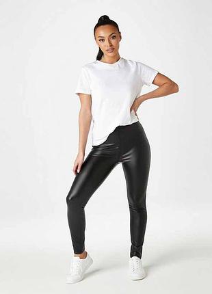 Кожаные брюки up fashion с этикеткой