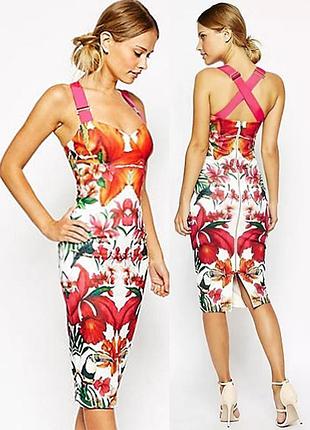 Распродажа платье ted baker меди с контрастными бретелями в стиле дети фон тез