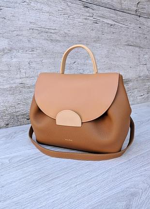 Polene шкіряна сумка numéro un trio camel кожаная ysl saint laurent fabiana filippi coccinelle