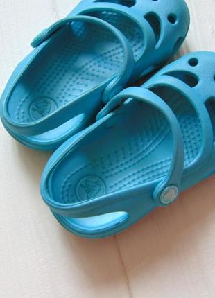 Crocs (оригинал). размер с5. яркие кроксы для девочки4 фото