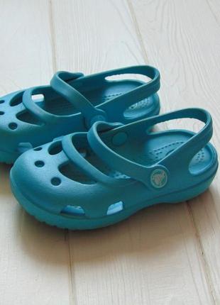 Crocs (оригинал). размер с5. яркие кроксы для девочки