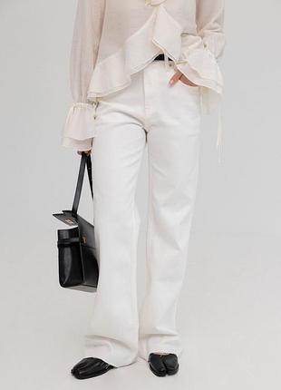 Джинси білі  twice wide leg