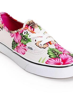 Низькі кеди vans оригінал квіткові, гавайські