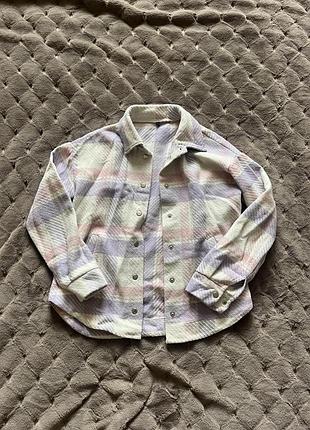 Сорочка жіноча у клітинку s-m оверсайз