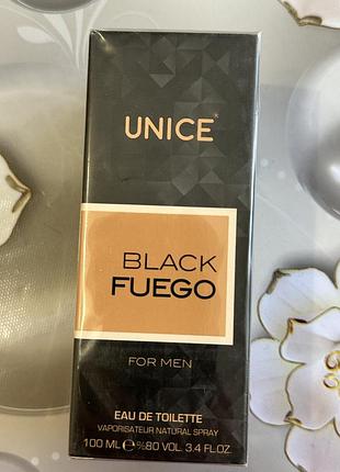 Мужская туалетная вода unice black fuego 100 ml