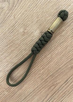 Темляк брелок из паракорда military paracord vs гильза. зсу4 фото