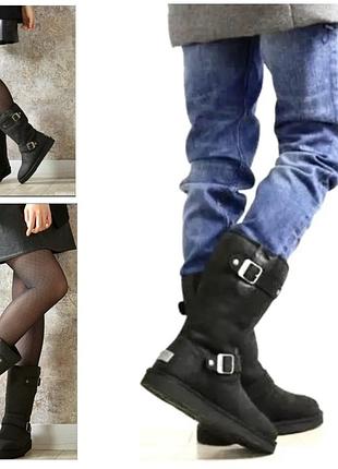 Ugg шкіряні уги на овчині2 фото
