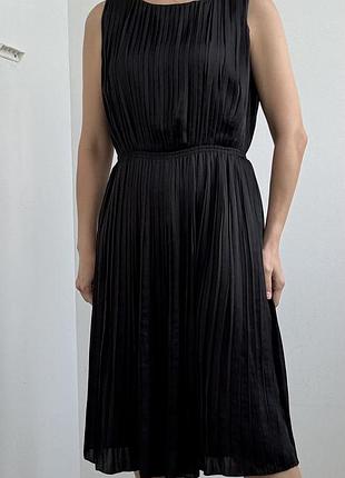 Massimo dutti сукня плісе в довжині міді