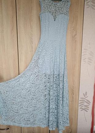 Платье нежно голубого цвета "маха"