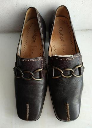Туфли кожаные фирмы (люкс) gabor, производитель германия.