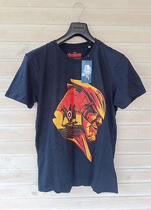 Футболка marvel avengers колір navy розмір м нова