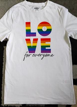 Белая, удлиненная,фирменная футболка для девочки 10-11 р-f&amp;f