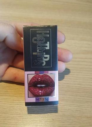 Праздничная помада с блестками