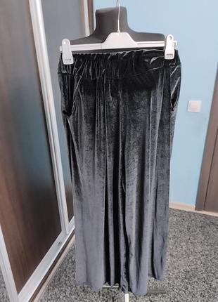 Штани бархатні великий розмір