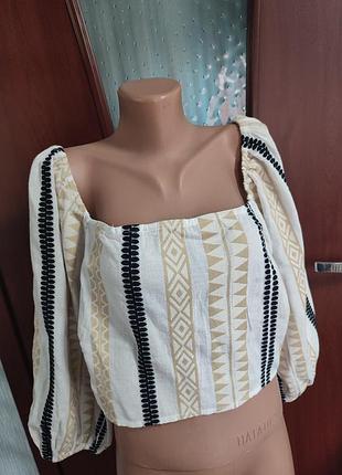 Красивая вышитая блуза - топ f&amp;f