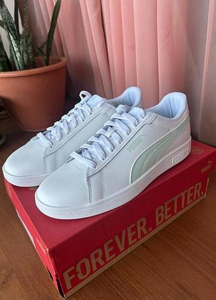 Снікерси puma smash 3.0 білі 3