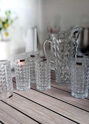Набор для воды 7пр. (6ст.,1 кувшин) diamond bohemia