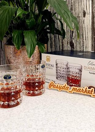 Склянки для віскі bohemia diamond 230 мл-6шт