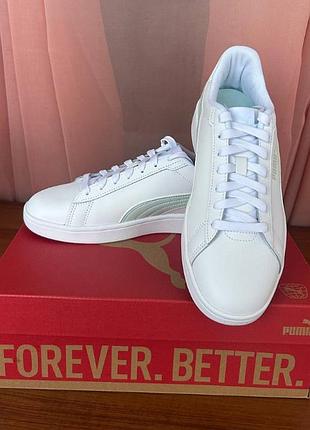 Снікерси puma smash 3.0 білі 2