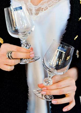 Набір келихів для вина 230 мл/6 шт bohemia claudia (sterna) 40149/230