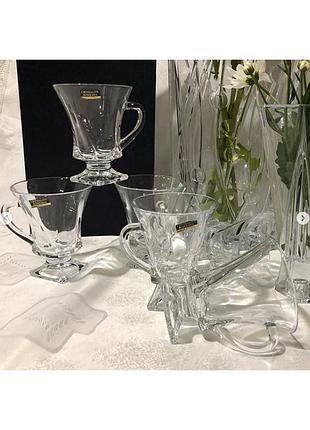 Набор чашек 150 мл - 6 шт bohemia quadro