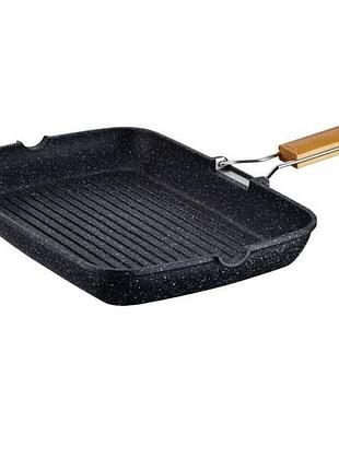 Сковорода-гриль лита мармурова 24 см peterhof ph25321