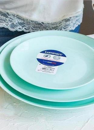 Тарелка десертная 19 см luminarc diwali light turquoise p2613