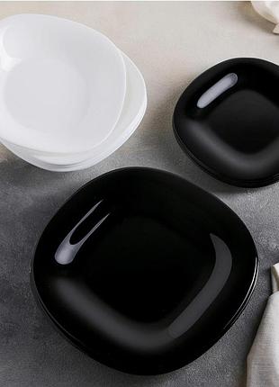 Тарелка обеденная 26 см luminarc carine black l9817