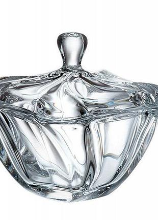 Конфетница с крышкой 19см bohemia neptune