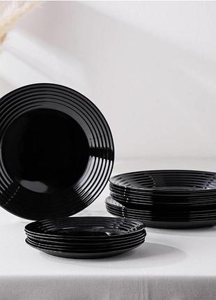 Тарілка супова luminarc harena black 23 см l7610