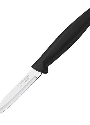 Ніж tramontina plenus black нож д/овощей 76мм -12 шт коробка (23420/003)