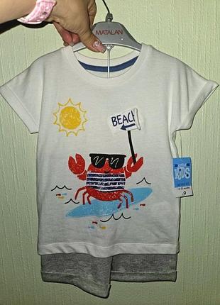 Детский летний костюм matalan 18-24м